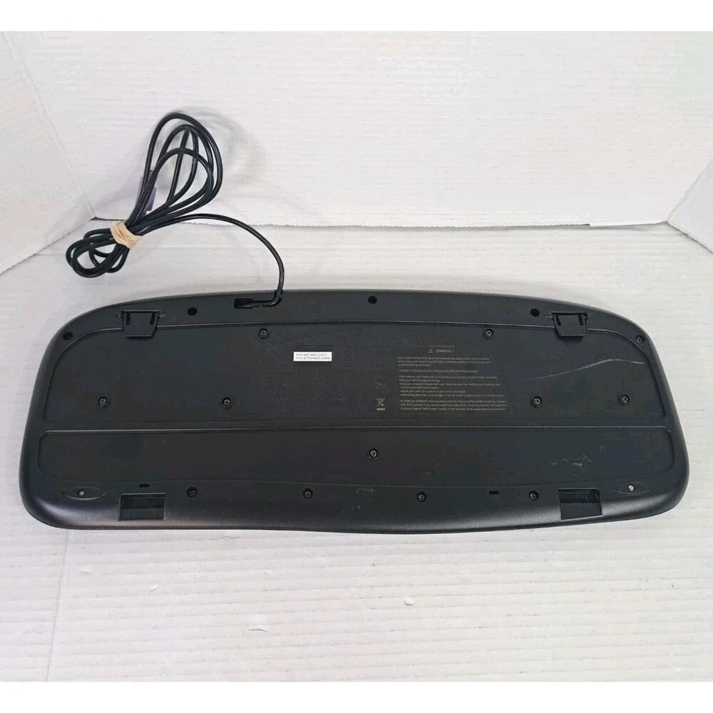 Logitech Wired Deluxe Keyboard Y-SU61 Black PS/2 Purple Connector PN 867462-0403